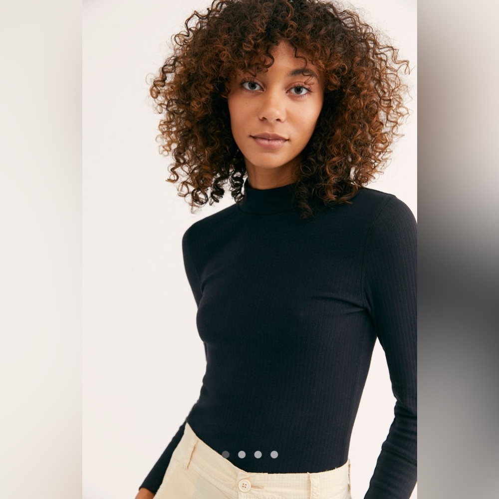 Free People Intimately Rickie mock neck long sleeve size S